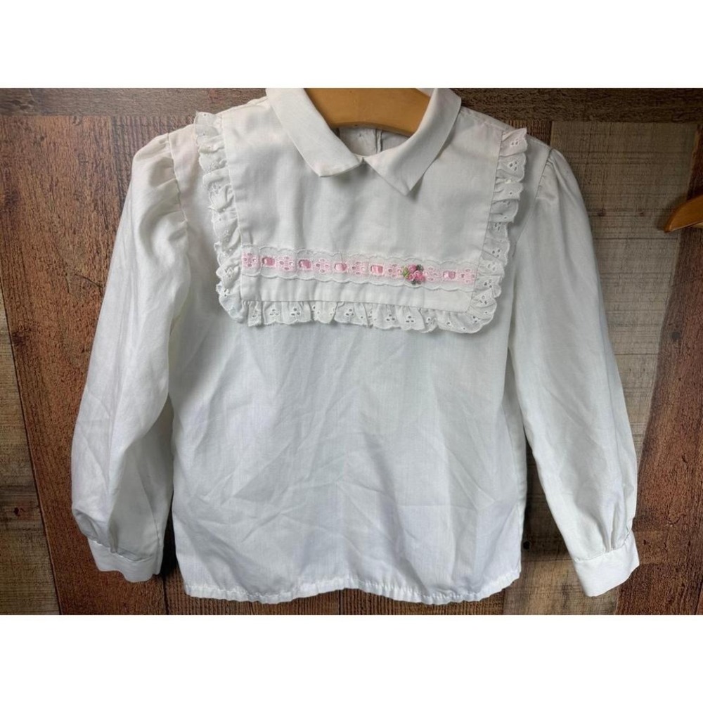 Vintage Girls Bugoff Modest Lace Square Neck Top 4 Lightweight Cottagecore